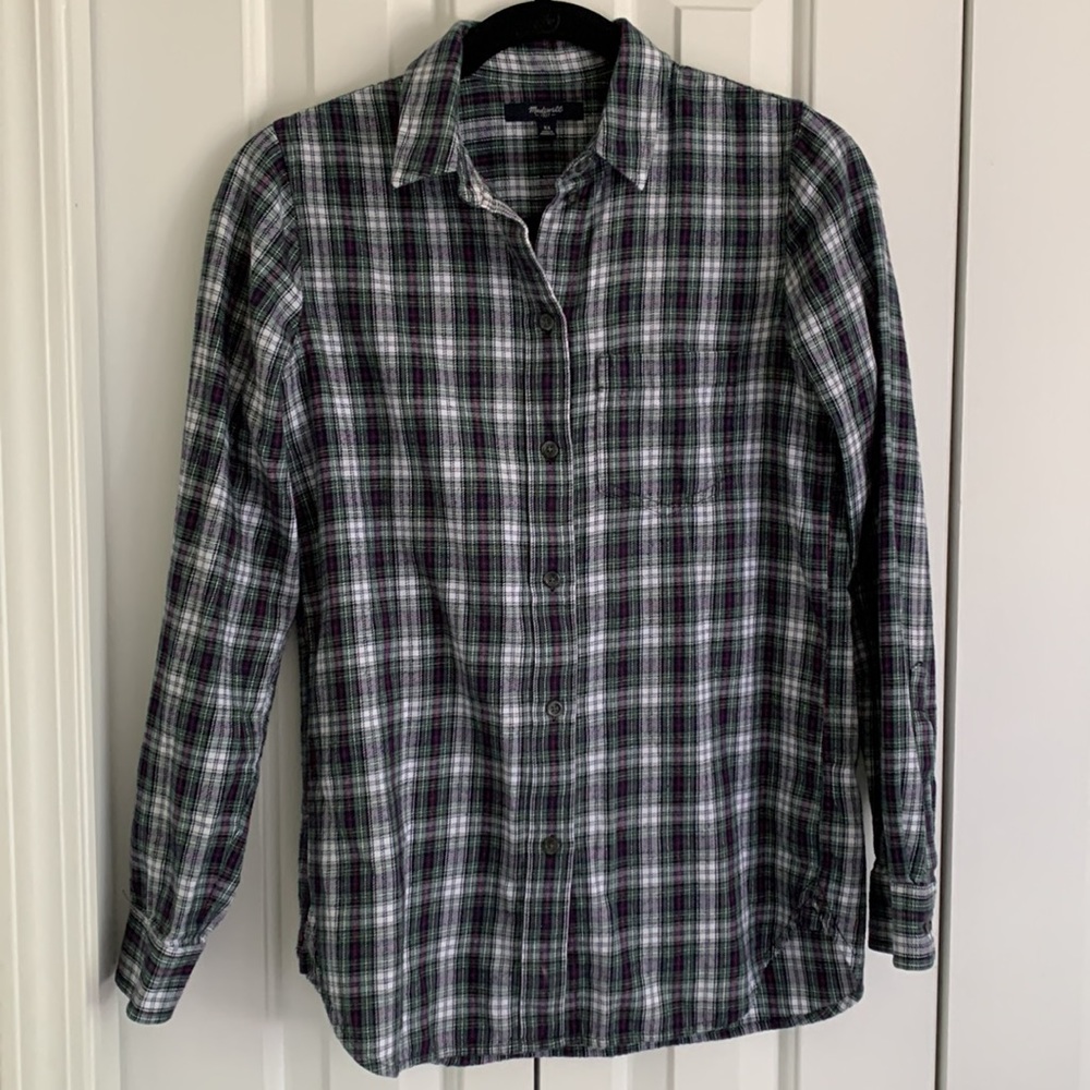 Madewell Plaid Button Up!